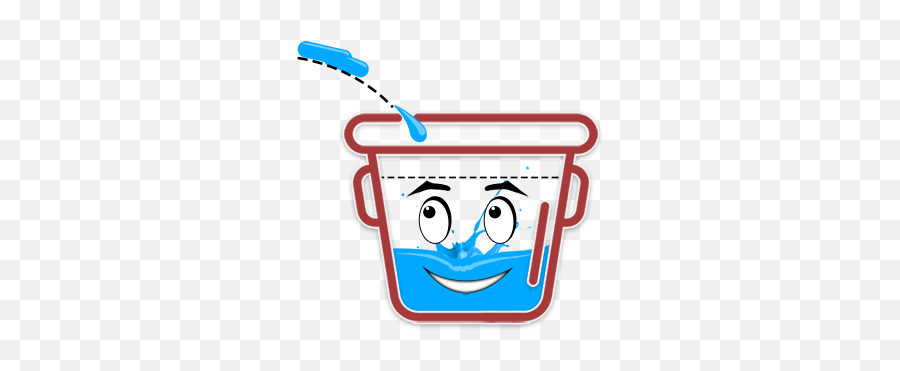Art Design Cartoon Water Bucket Vector The Png Stock Emoji,Bucket Emoji