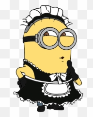 Minion Frenchmaid Maid Sticker - Minion Clipart Maid Emoji,Minion Emoji