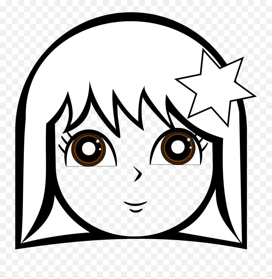 Faces Clipart Black And White Faces - Girl Face Clipart Black And White Emoji,Black Girl Emoji