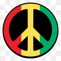 Download Hd Symbol For Peace - Peace Sign Red Yellow Green Peace Sign Red Yellow Green Emoji,Peace Symbol Emoji