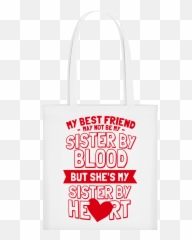 My Sister By Heart Stoffbeutel Emoji,Hert Emoji