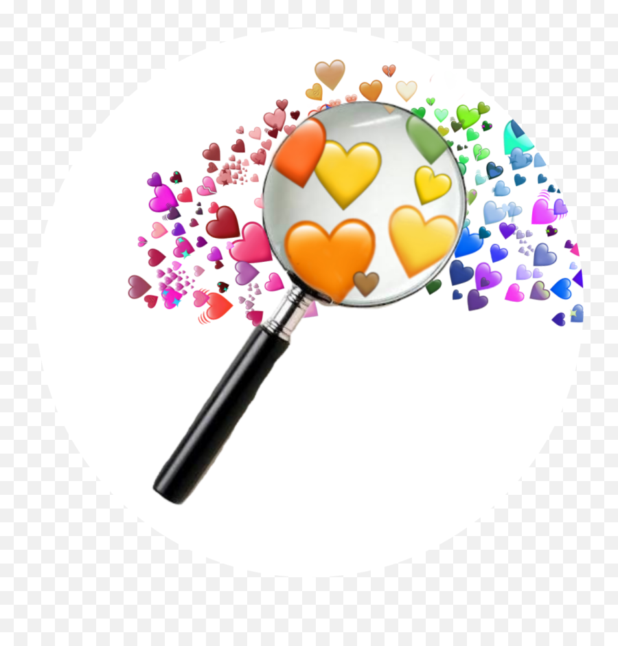 Magnifying Glass Sticker Challenge On Picsart - Lovely Emoji,Magnifying Glass Emoticon