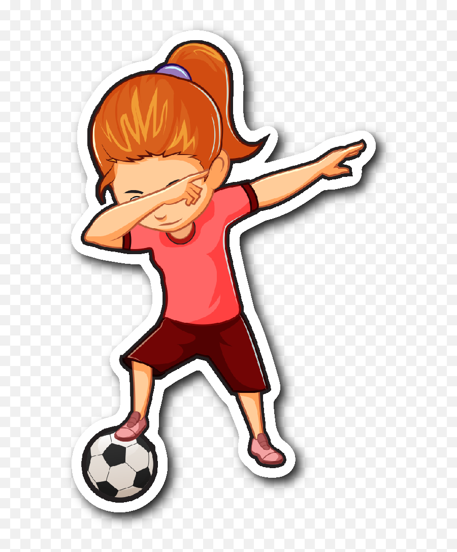Pin Em Products - Cartoon Animated Soccer Ball Emoji,Soccer Ball Girl Emoji