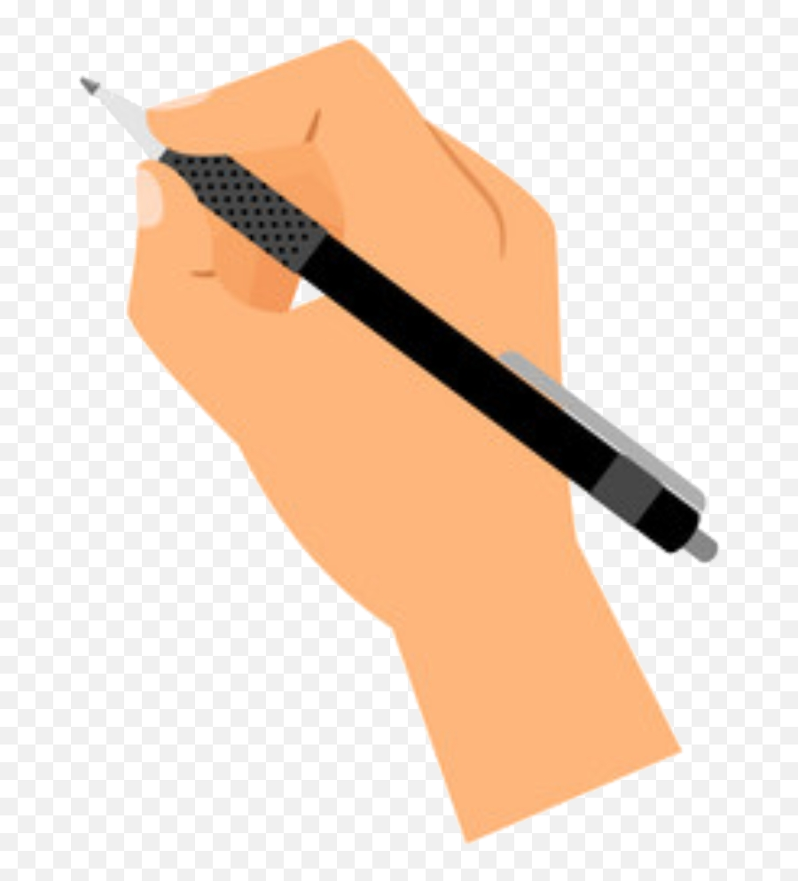 Hand Pen Pencile Draw Write Sticker - Marking Tool Emoji,Hand With Pen Emoji