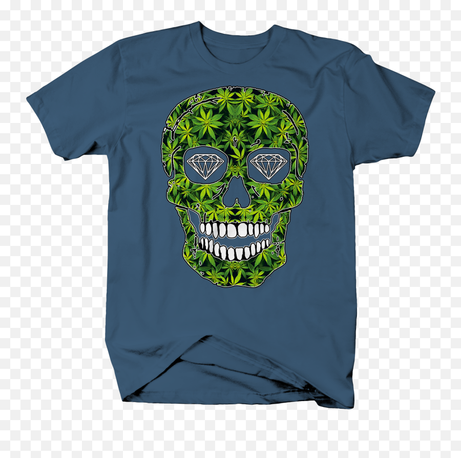 Marijuana Weed Diamond Eyed Skull Chill - Zoo Trip Family Zoo Shirts Emoji,Kush Emoji