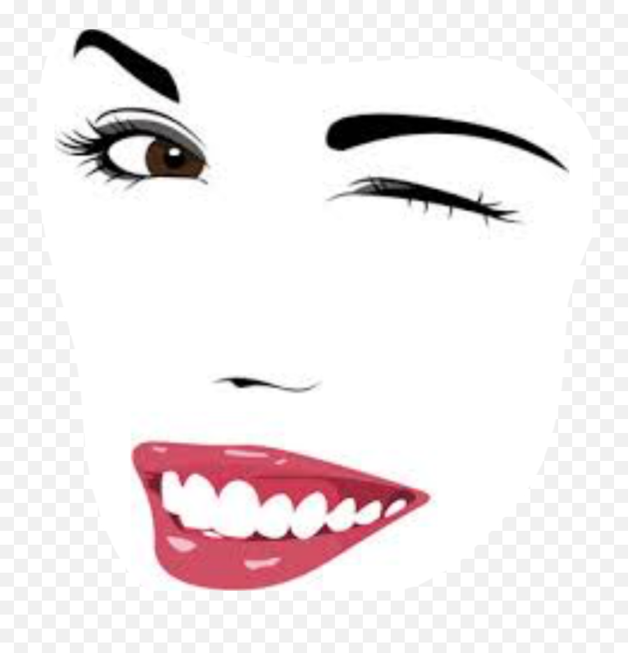 Wink Face Png - Face Expression Vector Images Png Cartoon Emoji,Winking Emoji Vector