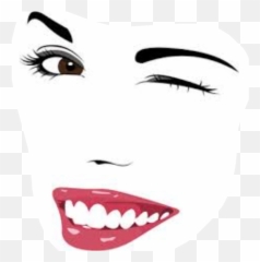 Wink Face Png - Face Expression Vector Images Png Cartoon Emoji,Winking Emoji Vector