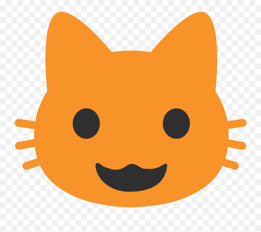 Cat Face Emoji Clipart - Android Cat Face Emoji,Emoji Animals