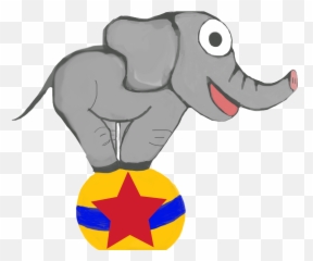 Circus Sticker Elephant Freetoedit - Cartoon Clipart Full Big Emoji,Elephant Emoji