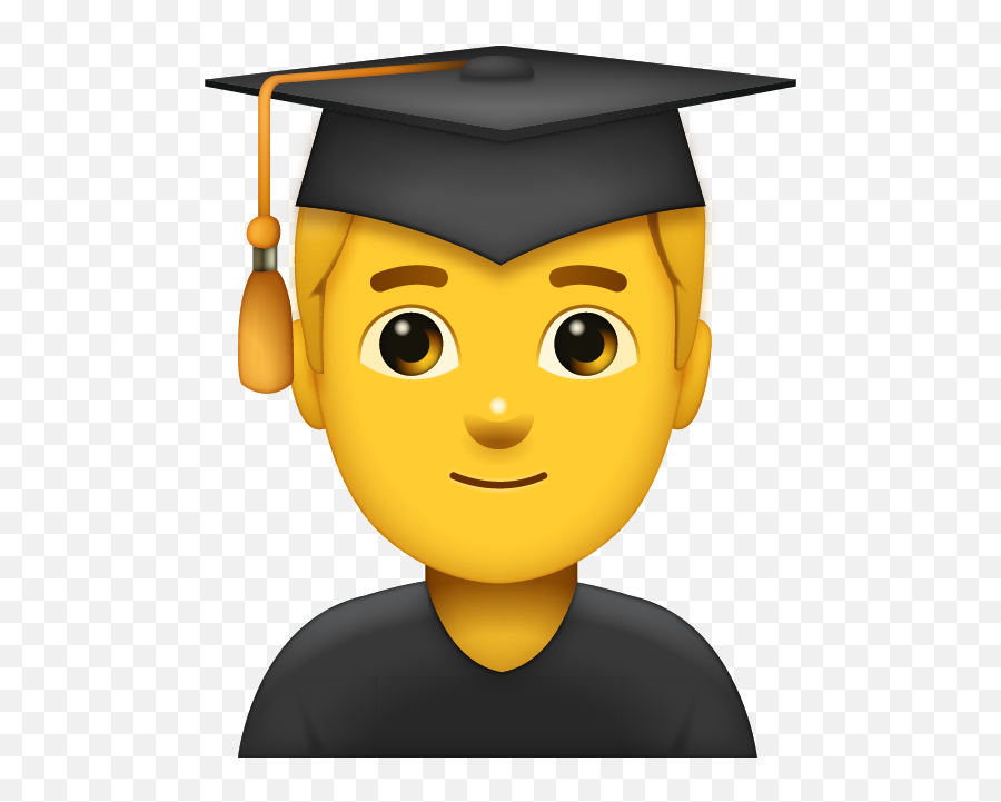 Graduated Man Emoji Free Download All - Graduation Emoji Png,Graduation Emoji