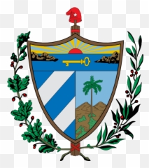 Escudo De Cuba Clipart - Cuba Coat Of Arms Emoji,Fidel Castro Emoticon