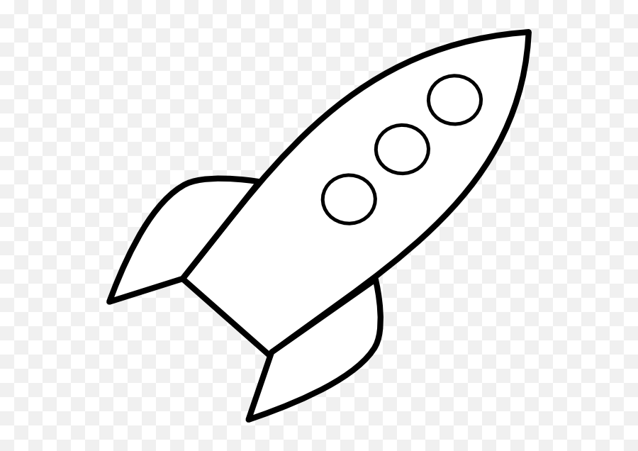 Space Rocket Clip Art Black And White - Rocket Ship White Png Emoji,Rocket Emoji Png