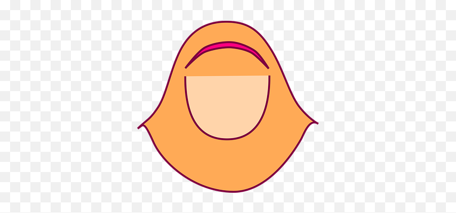 Free Islamic Woman Hijab - Gambar Kartun Anak Muslim Tanpa Wajah Emoji,Female Muslim Text Emoticons