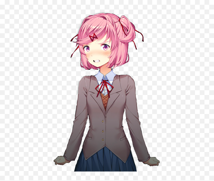 Discover Trending Enojado Stickers Picsart - Natsuki Ddlc Png Emoji,Enfadado Emoticon