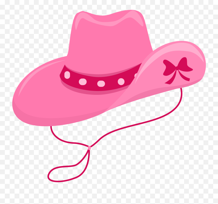 Cowgirl Clipart Pink Cowgirl Pink Transparent Free For - Sombrero Vaquero Rosa Png Emoji,Emoji De Mesa