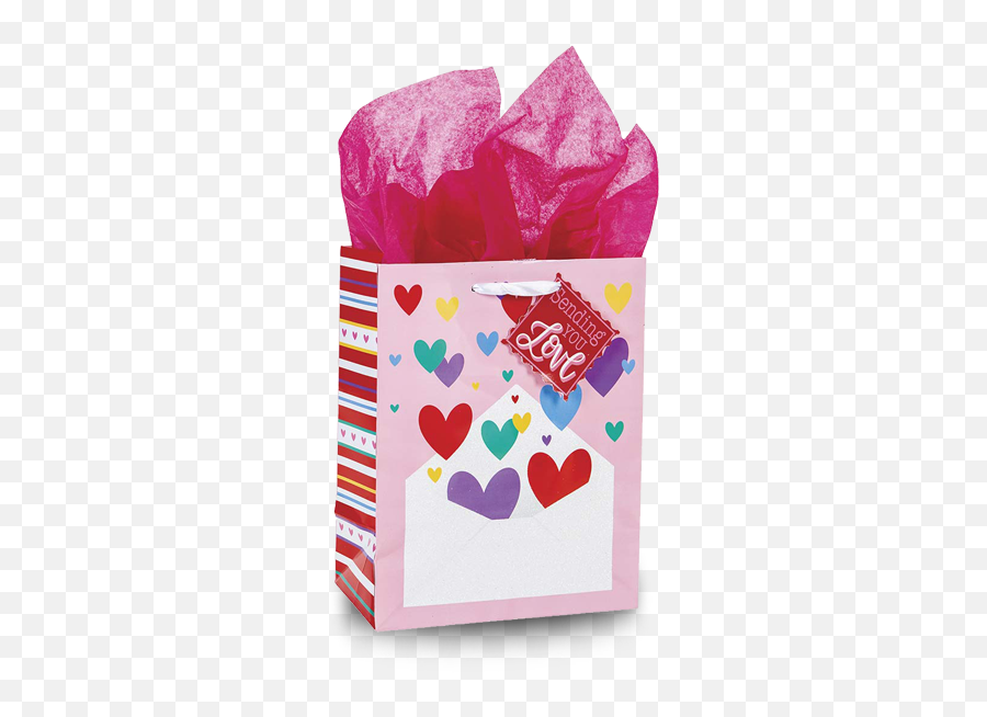 Valentines Day - Day Gift Bag Transparent Emoji,Valentine Craft With Emojis