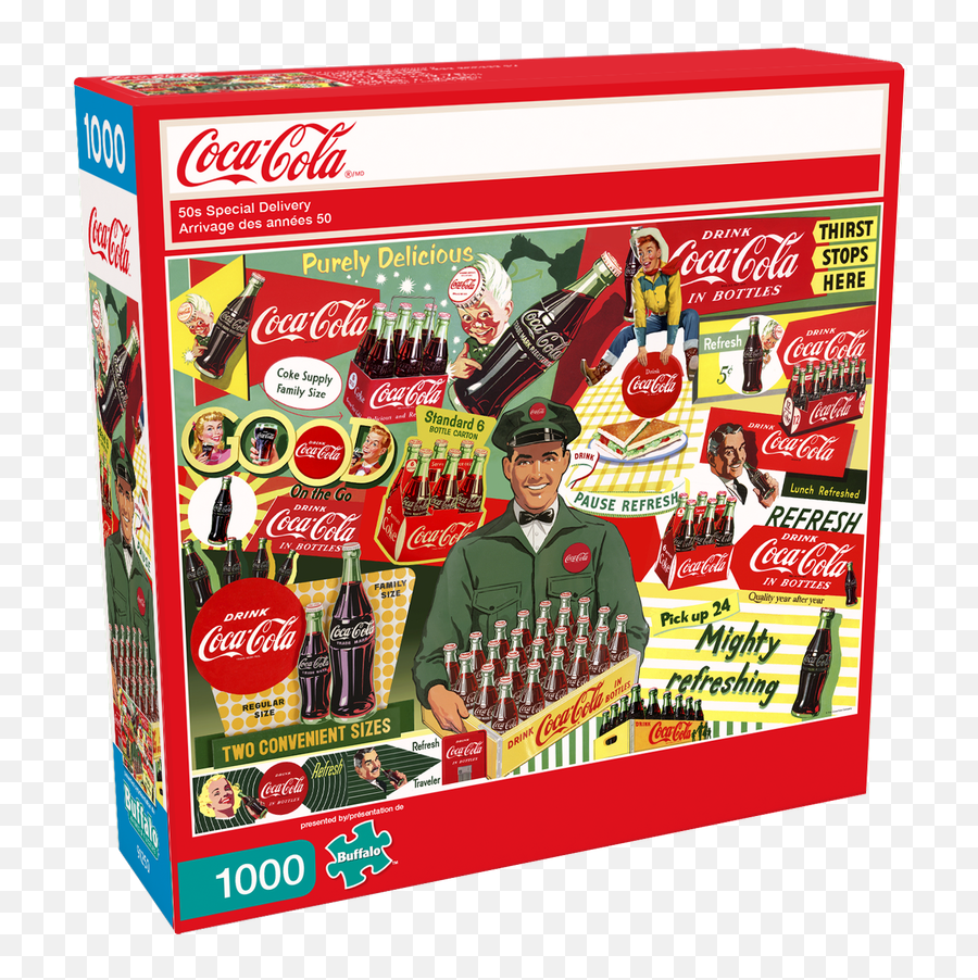 Coca - Cola 50s Special Delivery 1000 Piece Jigsaw Puzzle Packet Emoji,Coke A Cola Emoticon Facebook