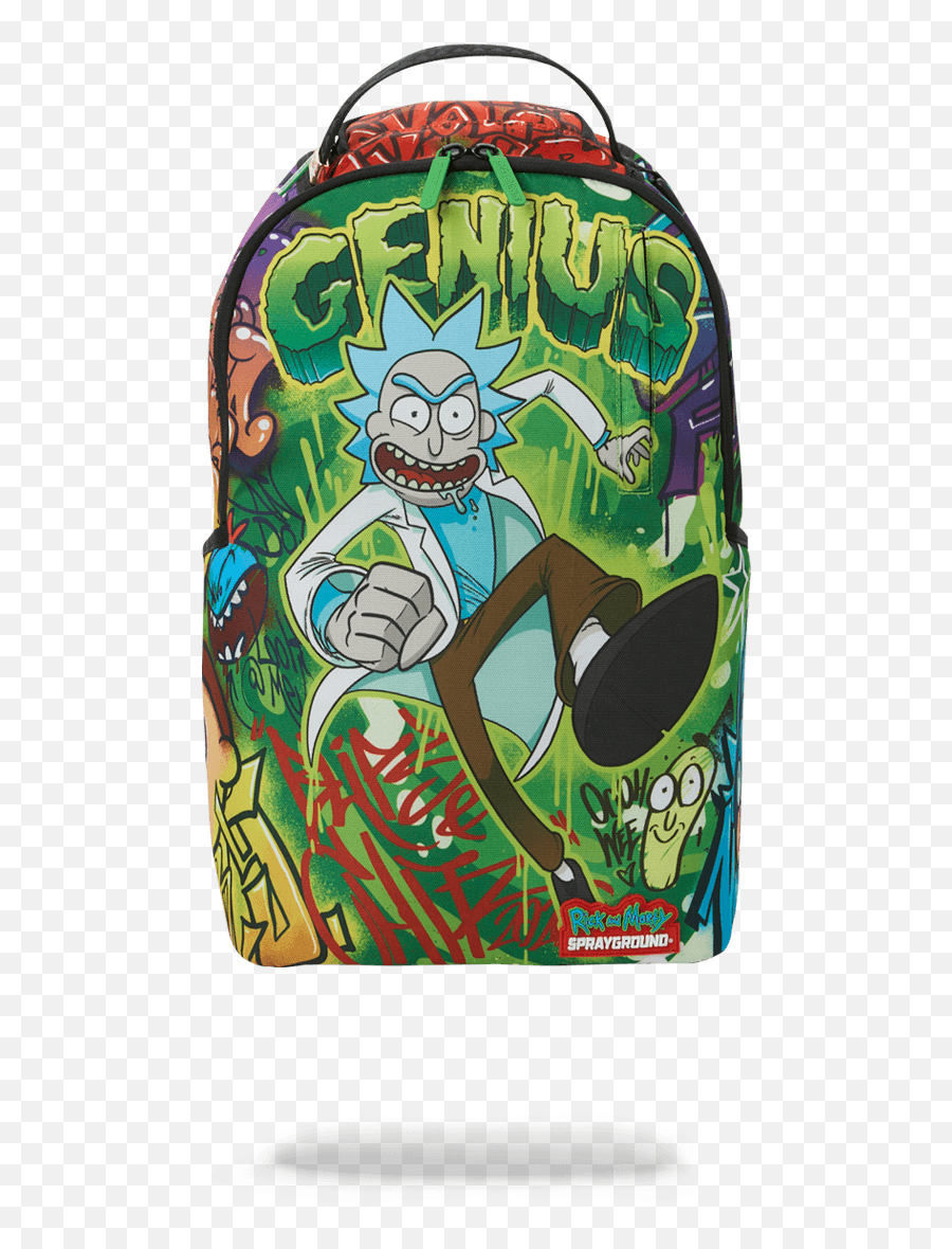 Genius Backpack - Sprayground Rick And Morty Genius Emoji,Morty Emoji Png