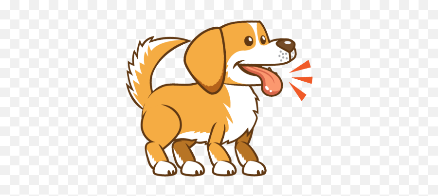 Golden Dog Emojis Stickers By Dorothy Burpee - Animal Figure,Lots Of Emojis