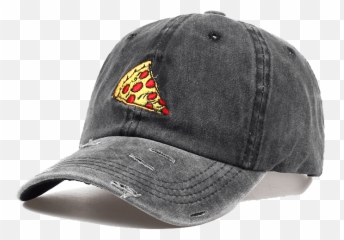 Pizza Cap - Pizza Distressed Hat Emoji,No Cap Emoji