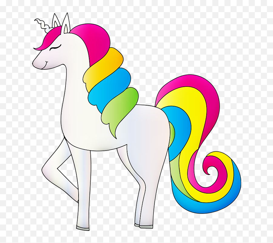 Rainbow Unicorn Png - Unicorn Tatl Clipart Full Size Pretty Rainbow Unicorn Png Emoji,Emojis Unicornio