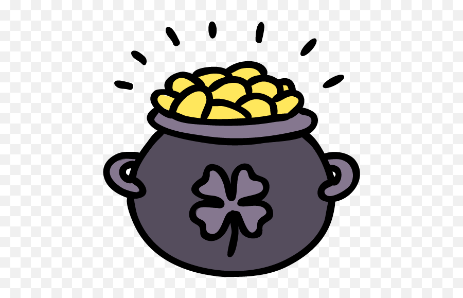 Pot Of Gold Icon Lucky Leprechaun Iconset Iconkacom - Pot Of Gold Icon Emoji,Leprachauan Emojis