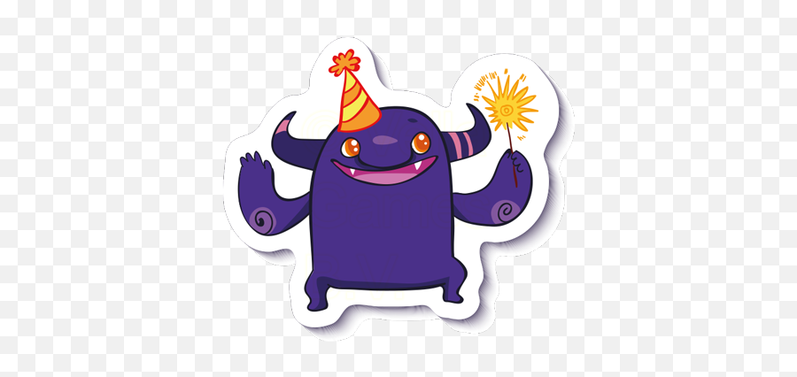 Crazy Purple Monster - Sticker Emoji,Purple Monster Emojis