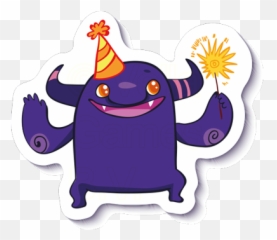 Crazy Purple Monster - Sticker Emoji,Purple Monster Emojis