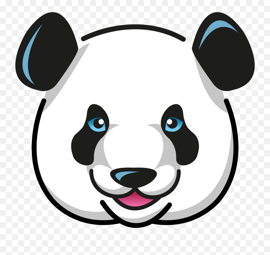 Panda Clipart Free Download Transparent Png Creazilla - Contoh Gambar Desain Hewan Emoji,Emoticon Chinese Panda