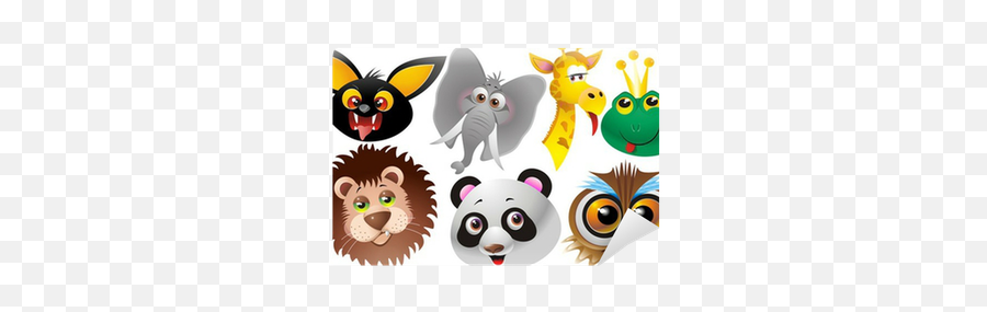 Wild Animals - Jungle Animals Cartoon Emoji,Animal Emotions Cartoon