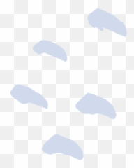 Snow Footsteps Hand Drawn - Dot Emoji,Emoticon Snowbirds