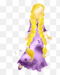 Rapunzel And Her Braids Watercolor No Background Duvet Cover Emoji,Rapunzel Part Where She Goes Back And Forth With Emotion