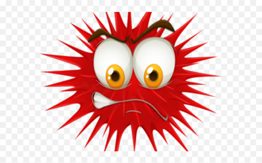 Angry Emoji Clipart Stern - Bola De Espinas Png Download Happy,Fish Emoji Pillow