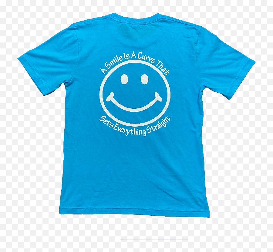 Turqouise Every Day T - Shirt Emoji,<(eve)> Emoticon