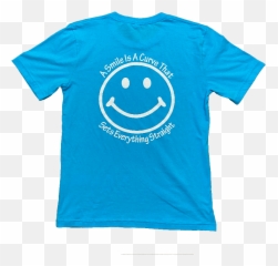 Turqouise Every Day T - Shirt Emoji,<(eve)> Emoticon