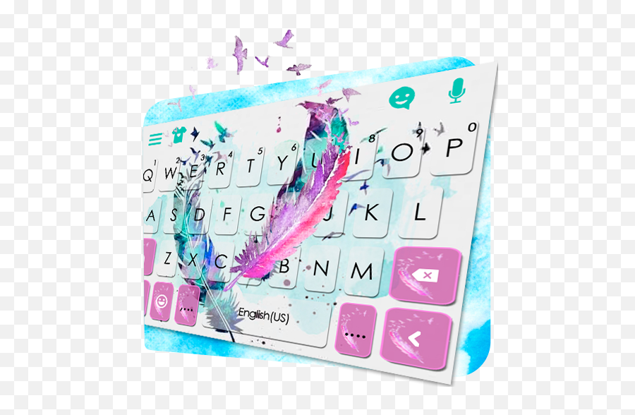 Dreamy Feathers Keyboard Theme - Bird Emoji,Best Emoji Keyboard For Galaxy S5