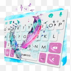 Dreamy Feathers Keyboard Theme - Bird Emoji,Best Emoji Keyboard For Galaxy S5