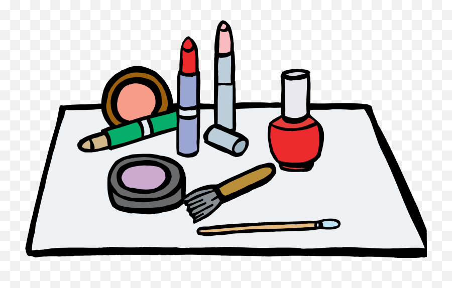 Makeup Clipart - Make Up Clip Art Png Download Full Size Png Make Up Clip Art Emoji,Woman Lipstick Dress Emoji