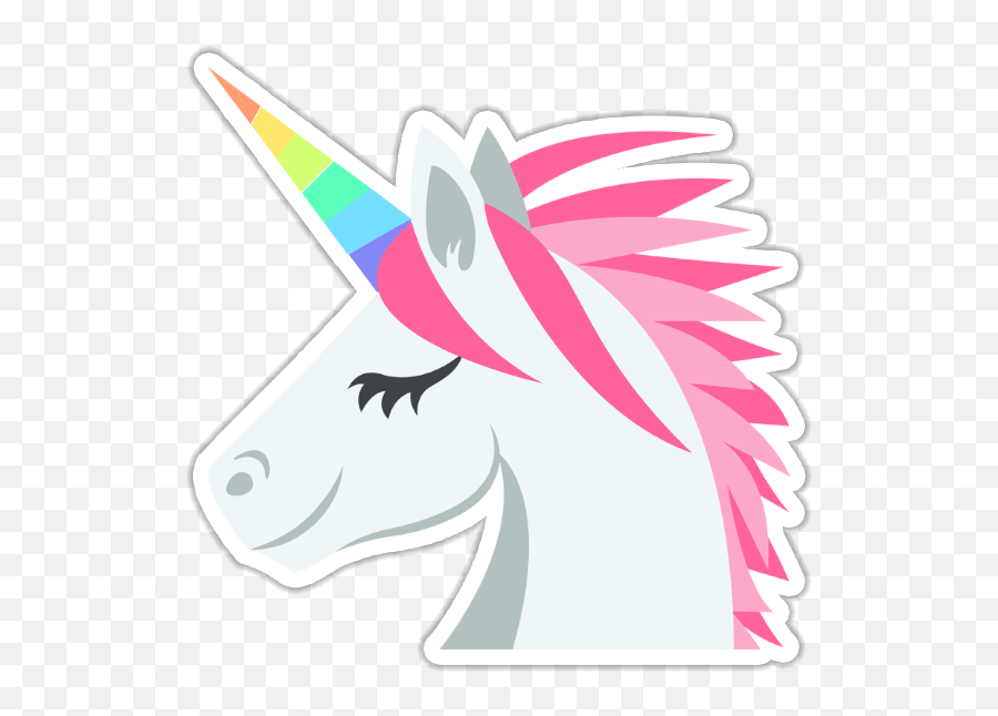 Faces Clipart Unicorn Faces Unicorn - Unicorn Pink Face Emoji,Unicornio Emoji