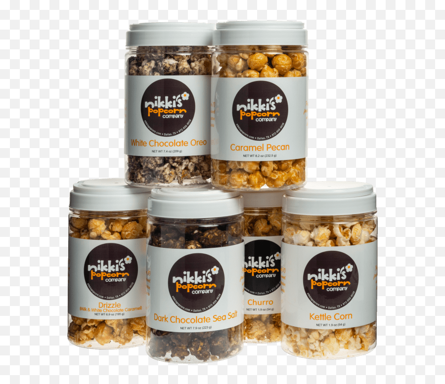 Nikkis Gourmet Popcorn Samplers - Food Storage Emoji,Emoji Popcorn Cups