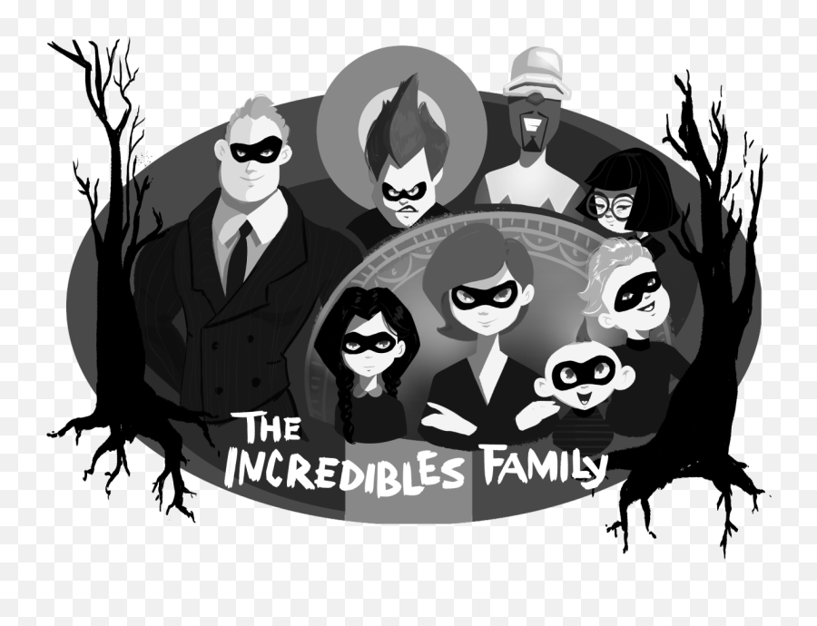 Clipart Family The Incredibles Clipart - Addams Family Tumblr Fanart Emoji,Incredibles Emoji