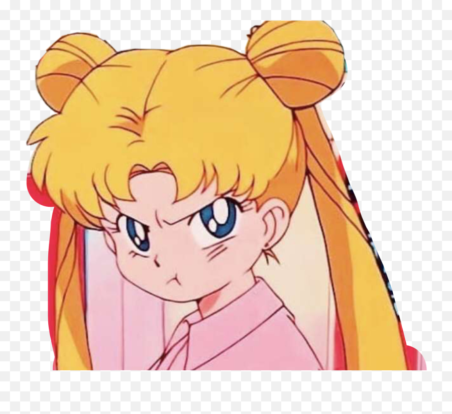 Anime Angry Sticker - Sailor Moon Aesthetic Enojada Emoji,Angry Anime Emoji