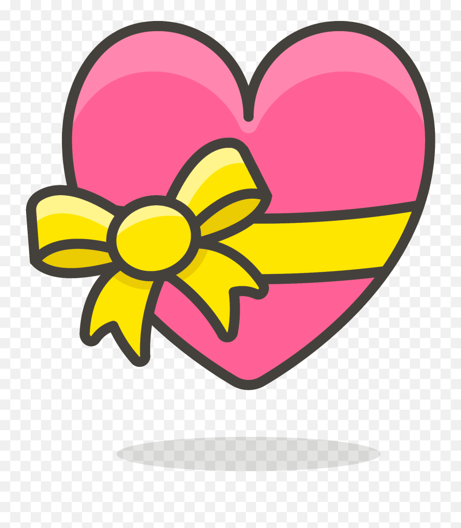 Heart With Ribbon Emoji Clipart Free Download Transparent - Heart With Ribbon Emoji Png,Bow Emoji