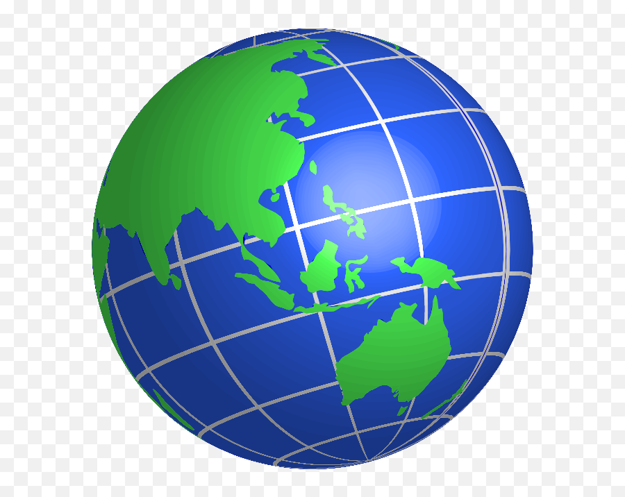Clipart Oceania World Globe - Animated Clipart Globe Emoji,Globe Emoji Transparent
