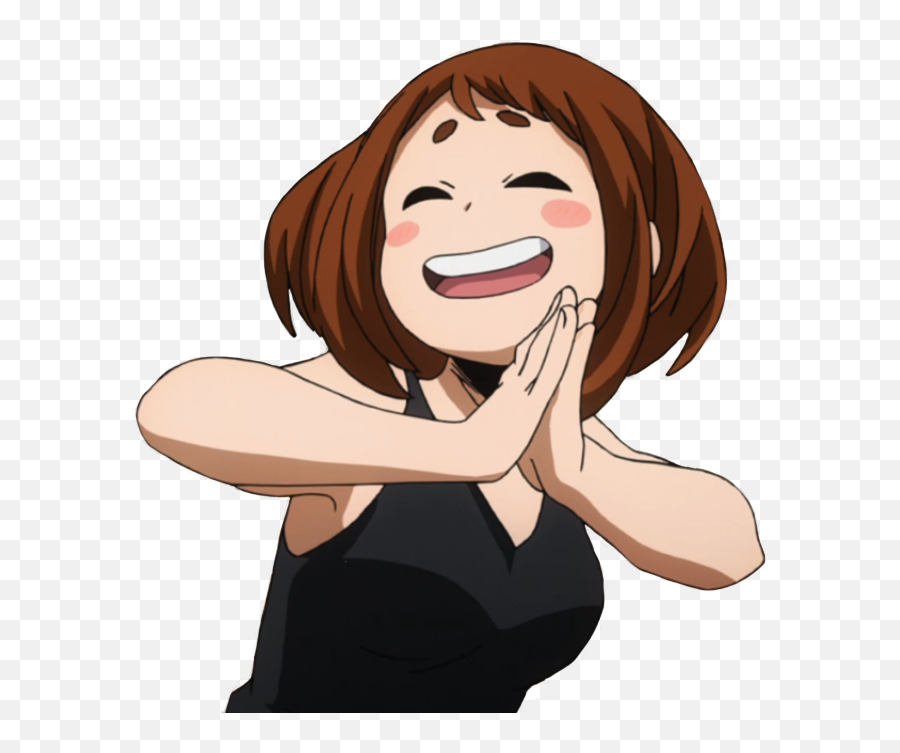 She Also Excitejpg My Hero Academia Know Your Meme - Ochaco Uraraka Emoji,Emotion Girl