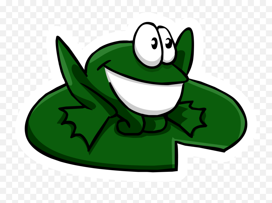 Frog Pin Club Penguin Wiki Fandom - Happy Emoji,Frog Emoji Hat