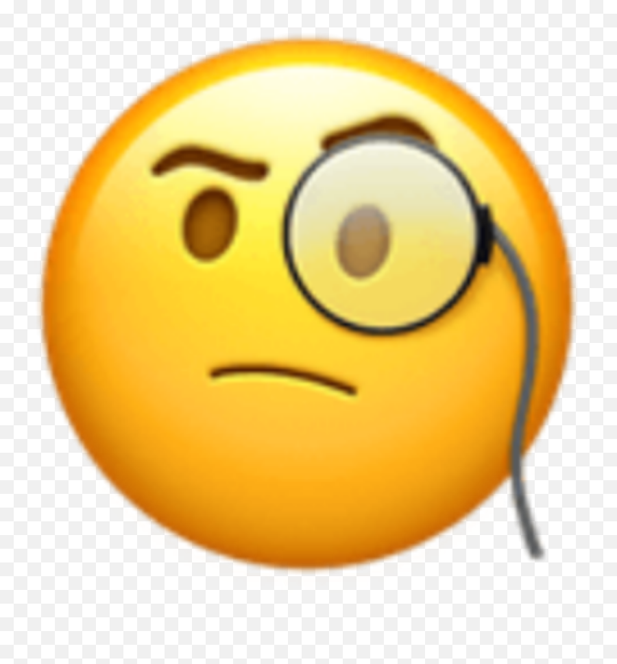 Hmm Emoji - Emoji With Eye Glass,Hmmm Emoji