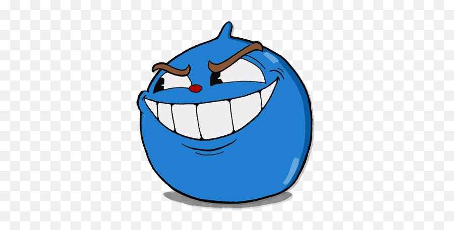 Goopy Le Grande Cuphead Wiki Fandom - Cuphead Blue Blob Emoji,Punch Emoticon