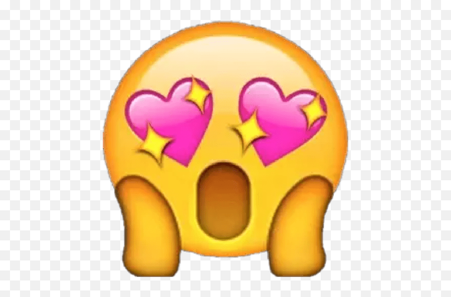 Emoji Love - Pink Heart Eyes Emoji,Emoji Love Stickers