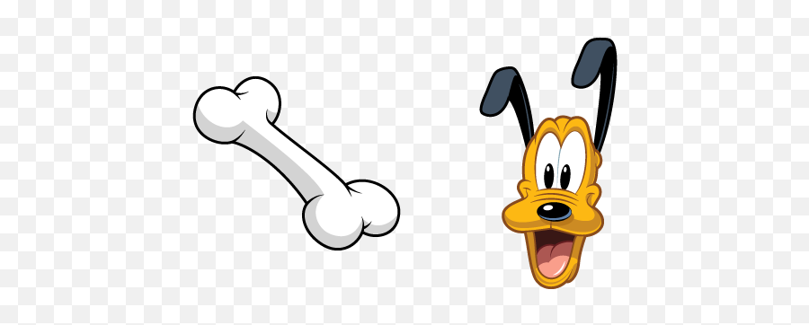 78 Disney Cursors Collection Custom Cursor Ideas In 2021 - Pluto Mickey Mouse Bone Emoji,Darkwing Duck Emoticon